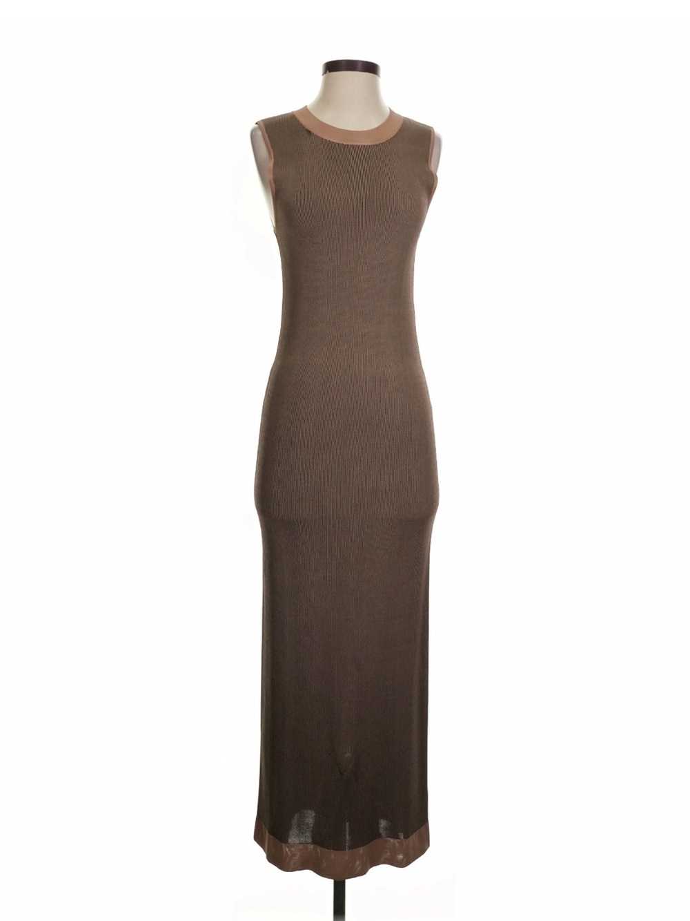 rag & bone Brown Sleeveless Maxi Knit Dress